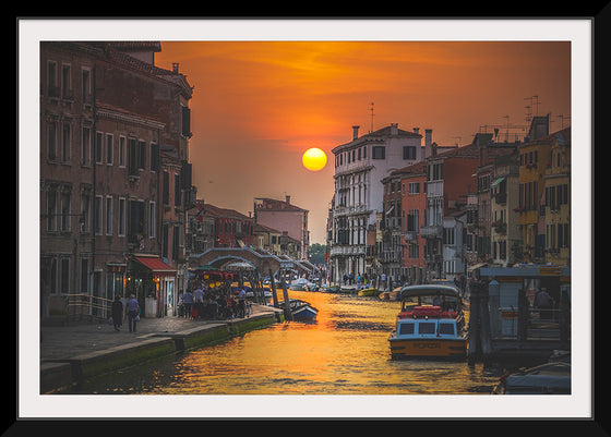 "Sunset in Venice, Italy"