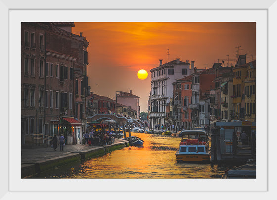 "Sunset in Venice, Italy"