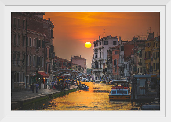 "Sunset in Venice, Italy"