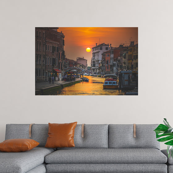 "Sunset in Venice, Italy"