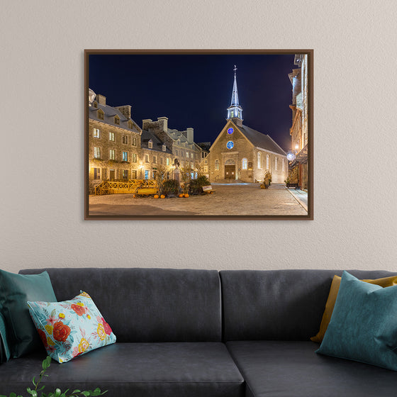 "Place Royale at night, Vieux-Québec, Quebec ville, Canada", Wilfredo Rafael Rodriquez Hernandez