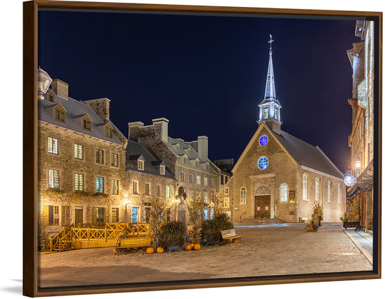 "Place Royale at night, Vieux-Québec, Quebec ville, Canada", Wilfredo Rafael Rodriquez Hernandez