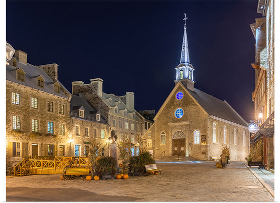 "Place Royale at night, Vieux-Québec, Quebec ville, Canada", Wilfredo Rafael Rodriquez Hernandez