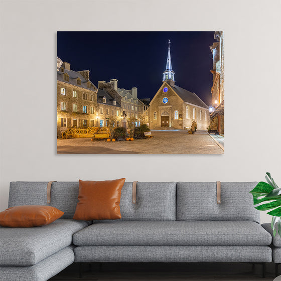 "Place Royale at night, Vieux-Québec, Quebec ville, Canada", Wilfredo Rafael Rodriquez Hernandez