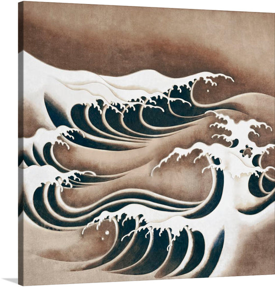 This gorgeous brown and white painting of waves is a beautiful and calming addition to any home. The artist uses a variety of shades of brown and white to create a sense of depth and movement in the painting. 