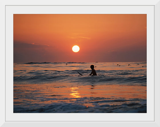 "Ocean City Sunset Surfing"