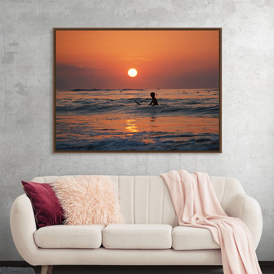 "Ocean City Sunset Surfing"