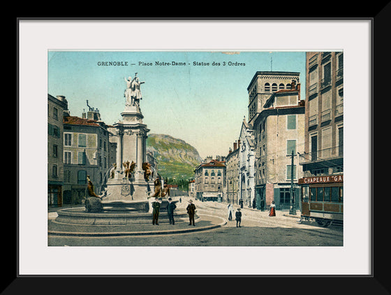 "GRENOBLE - Place Notre Dame - Statue des 3 ordres"