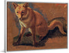 "Study of a Fox (1810-1830)", Jacques–Laurent Agasse