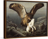 "An Eagle-Owl Seizes a Hare", Ferdinand von Wright