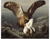 "An Eagle-Owl Seizes a Hare", Ferdinand von Wright