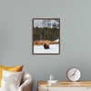 "Bison in Snowy Yellowstone National Park"