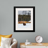 "Bison in Snowy Yellowstone National Park"