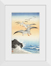 "Five Seagulls Above Turbulent Sea (1900-1930)", Ohara Koson