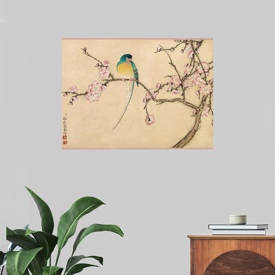 "Birds with Plum Blossoms (18th century)" by Zhang Ruoai