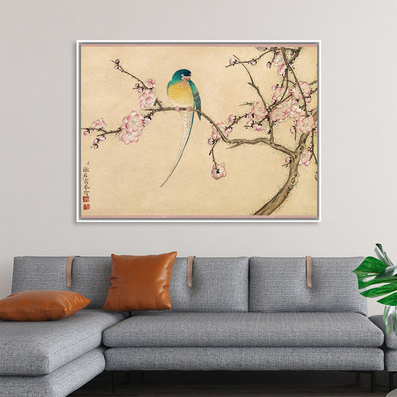 "Birds with Plum Blossoms (18th century)" by Zhang Ruoai