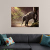 "Elephant by the Waterfall"