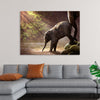 "Elephant by the Waterfall"