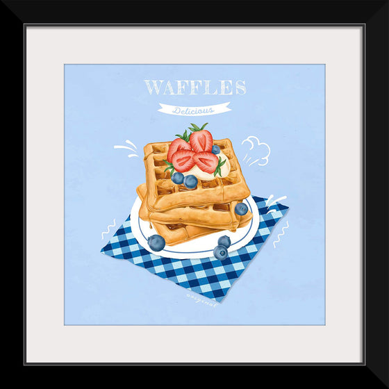 "Hand Drawn Waffles"