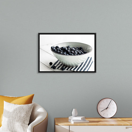 "Blueberries in a white ceramic bowl", Monika Grabkowska