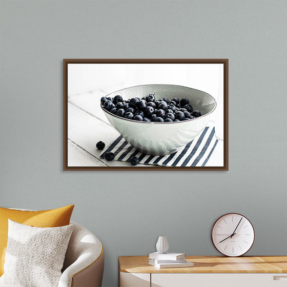 "Blueberries in a white ceramic bowl", Monika Grabkowska