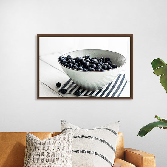 "Blueberries in a white ceramic bowl", Monika Grabkowska