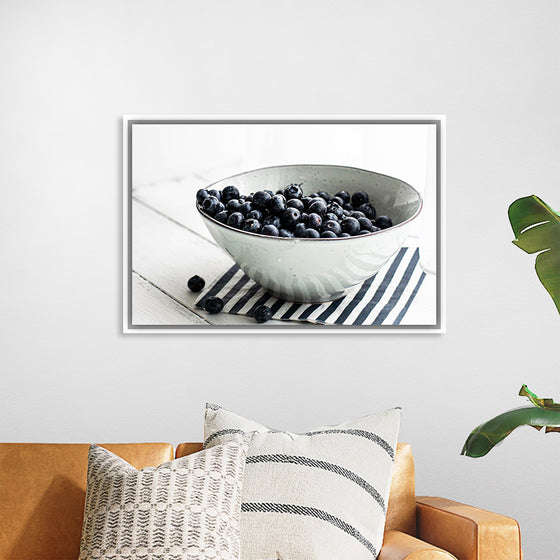 "Blueberries in a white ceramic bowl", Monika Grabkowska