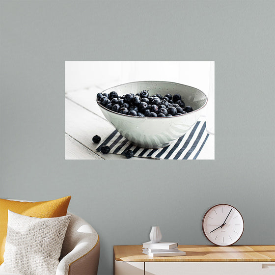 "Blueberries in a white ceramic bowl", Monika Grabkowska