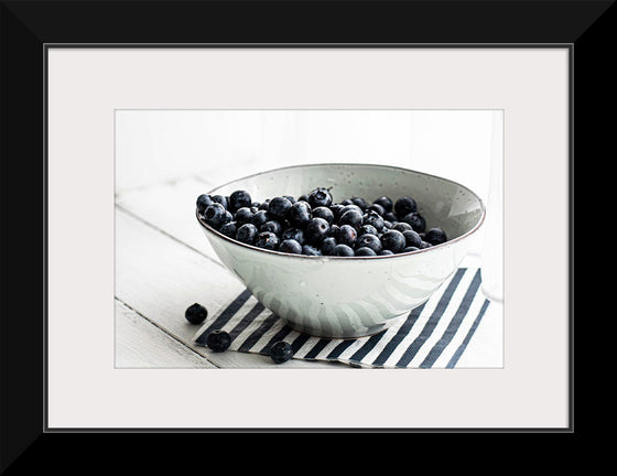 "Blueberries in a white ceramic bowl", Monika Grabkowska