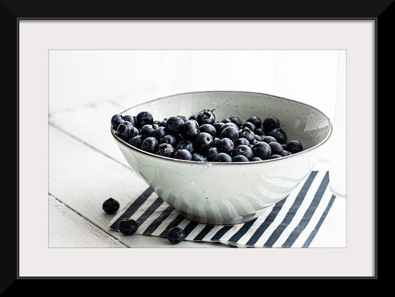 "Blueberries in a white ceramic bowl", Monika Grabkowska