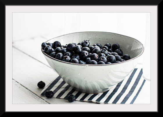 "Blueberries in a white ceramic bowl", Monika Grabkowska