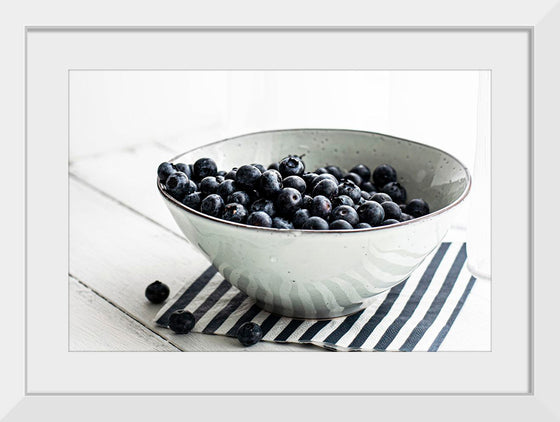 "Blueberries in a white ceramic bowl", Monika Grabkowska