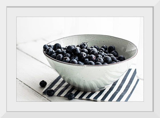 "Blueberries in a white ceramic bowl", Monika Grabkowska