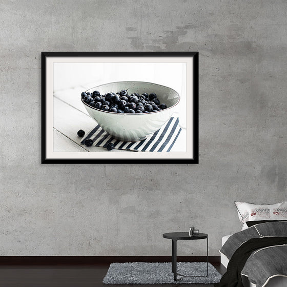 "Blueberries in a white ceramic bowl", Monika Grabkowska