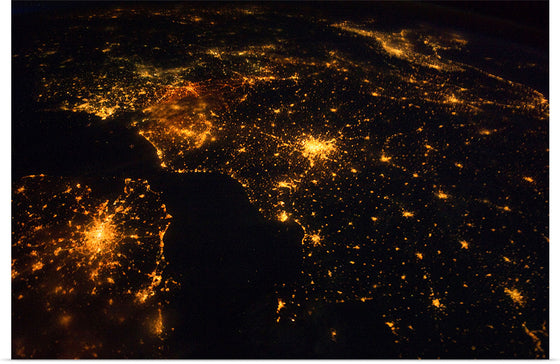 "Northwestern Europe at Night"