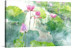 “Lotus Summer” is a mesmerizing artwork that captures the serene beauty of blooming lotus flowers amidst lush green leaves, evoking a sense of tranquil elegance. Each petal and leaf is rendered with exquisite detail, bringing to life the vibrant colors and delicate textures that make this piece a visual feast. 