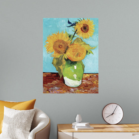 "Vase with Three Sunflowers",  Vincent van Gogh