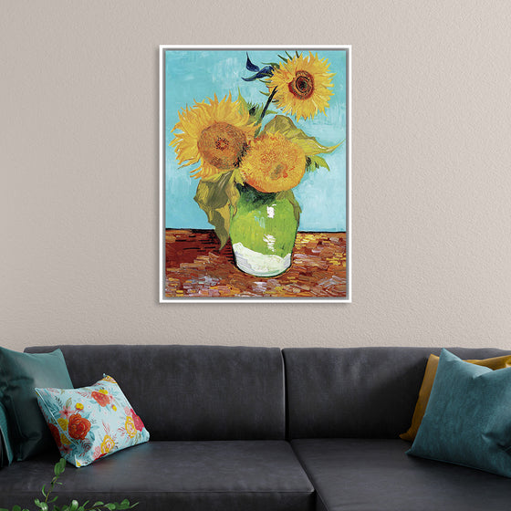 "Vase with Three Sunflowers",  Vincent van Gogh