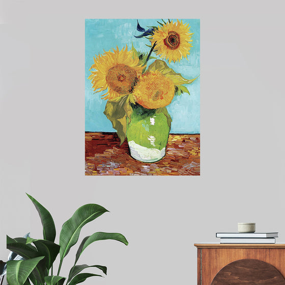 "Vase with Three Sunflowers",  Vincent van Gogh