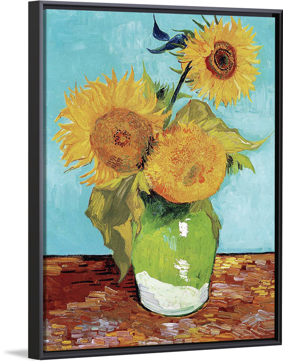 "Vase with Three Sunflowers",  Vincent van Gogh