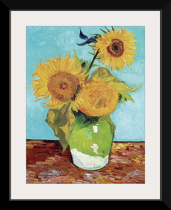 "Vase with Three Sunflowers",  Vincent van Gogh