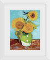 "Vase with Three Sunflowers",  Vincent van Gogh