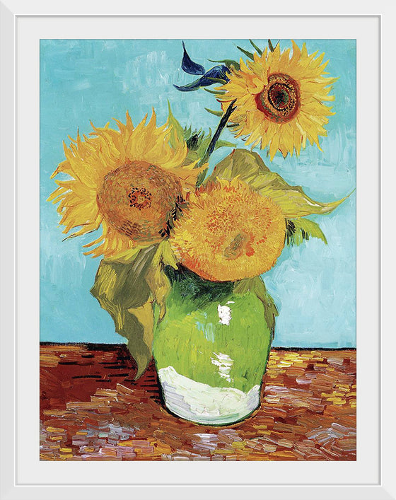 "Vase with Three Sunflowers",  Vincent van Gogh