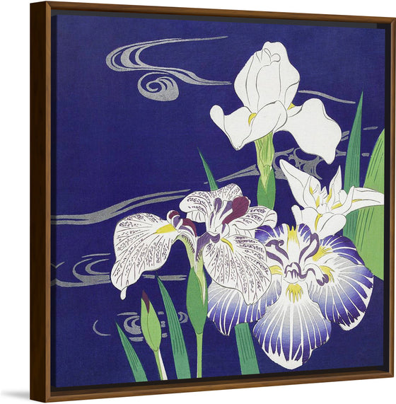 "Irises (1890-1900)", Kogyo Tsukioka