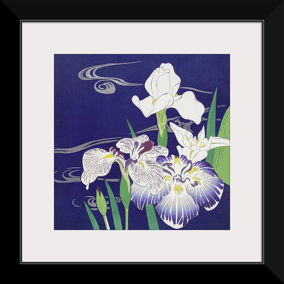 "Irises (1890-1900)", Kogyo Tsukioka