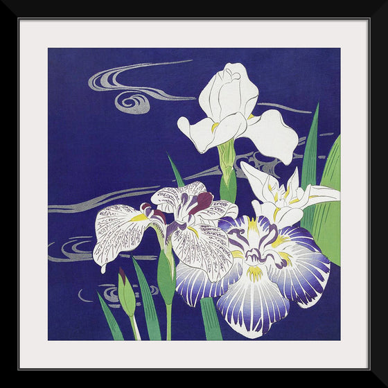 "Irises (1890-1900)", Kogyo Tsukioka