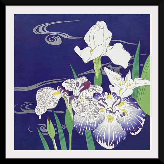 "Irises (1890-1900)", Kogyo Tsukioka