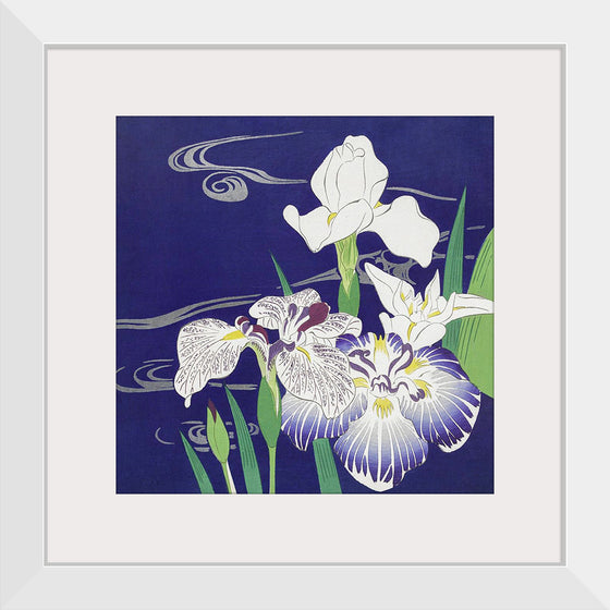 "Irises (1890-1900)", Kogyo Tsukioka