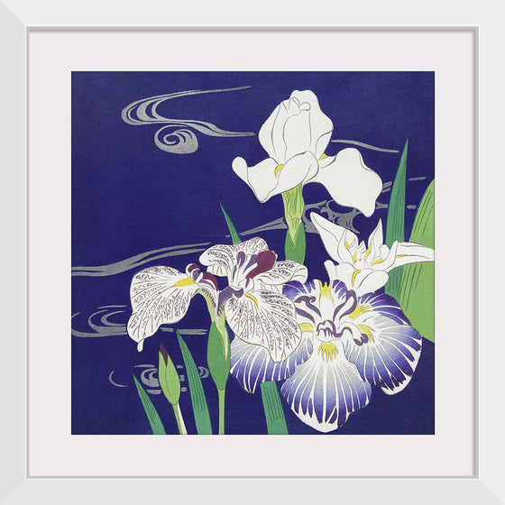 "Irises (1890-1900)", Kogyo Tsukioka