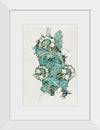 "Watercolor, woven fabric design: Anemone", William Morris